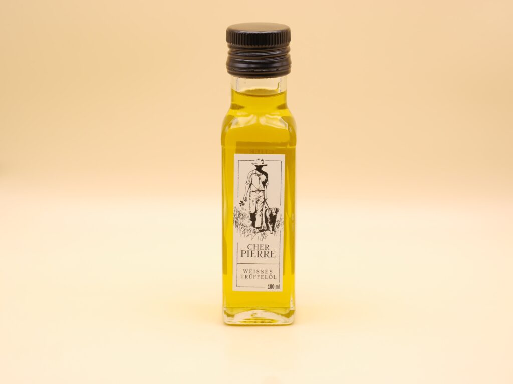 Weißes Trüffelöl von Cher Pierre in Glasflasche, 100 ml